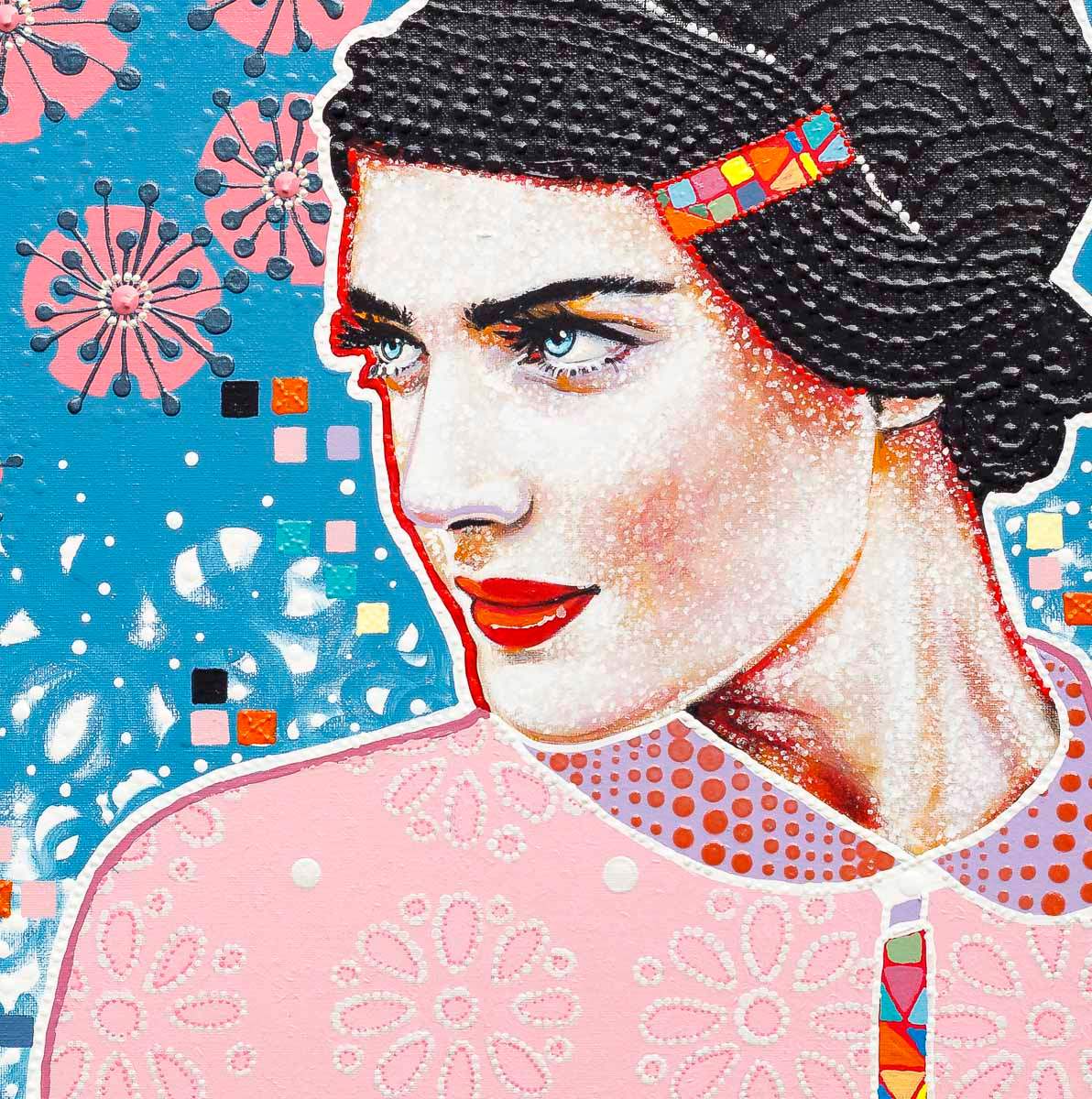 White Snow - Original by artist Amylee - Wyecliffe Galleries