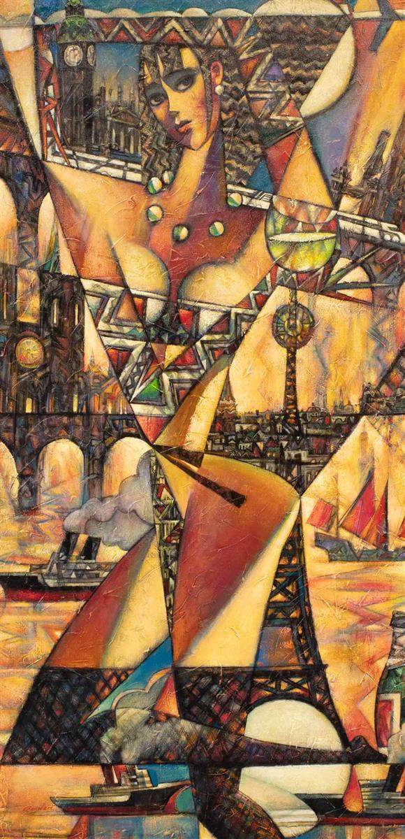 Bon Voyage - Original - SOLD by artist Andrei Protsouk - Wyecliffe Galleries