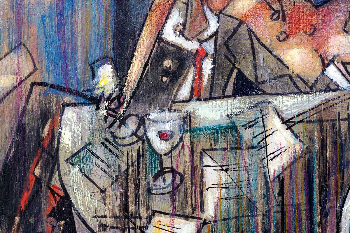 Composer Of Moon Sonete - Original - SOLD by artist Andrei Protsouk - Wyecliffe Galleries