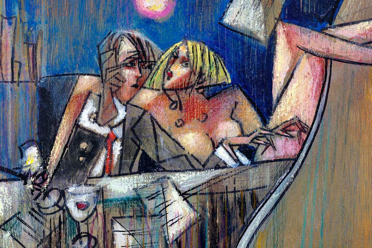 Composer Of Moon Sonete - Original - SOLD by artist Andrei Protsouk - Wyecliffe Galleries