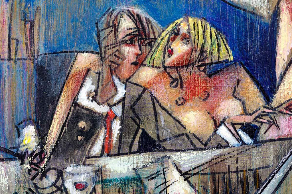 Composer Of Moon Sonete - Original - SOLD by artist Andrei Protsouk - Wyecliffe Galleries