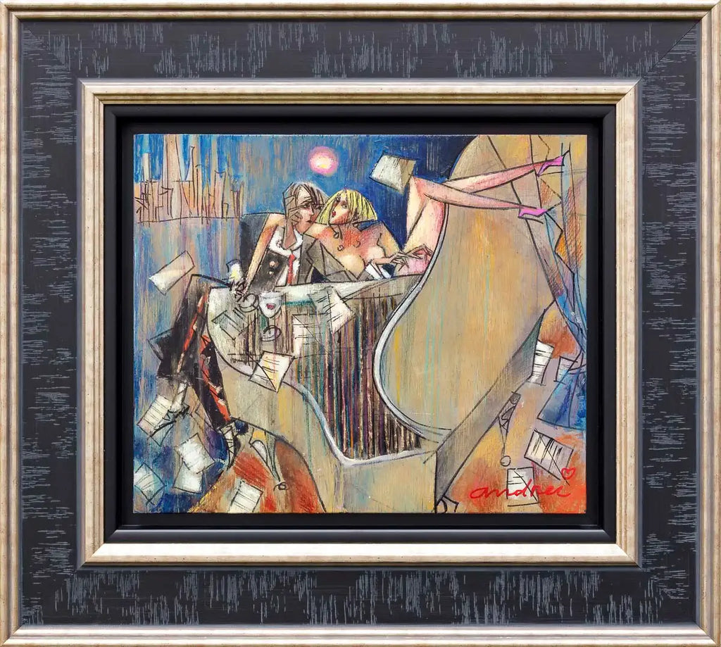 Composer Of Moon Sonete - Original - SOLD by artist Andrei Protsouk - Wyecliffe Galleries