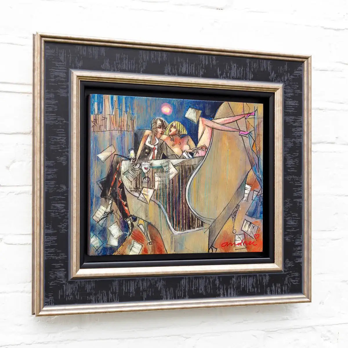 Composer Of Moon Sonete - Original - SOLD by artist Andrei Protsouk - Wyecliffe Galleries
