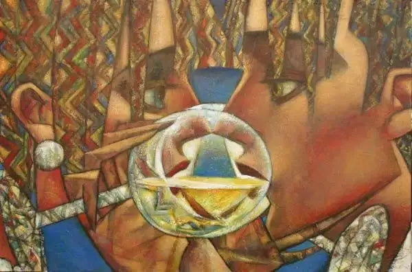 Le Vin a Deux - SOLD by artist Andrei Protsouk - Wyecliffe Galleries