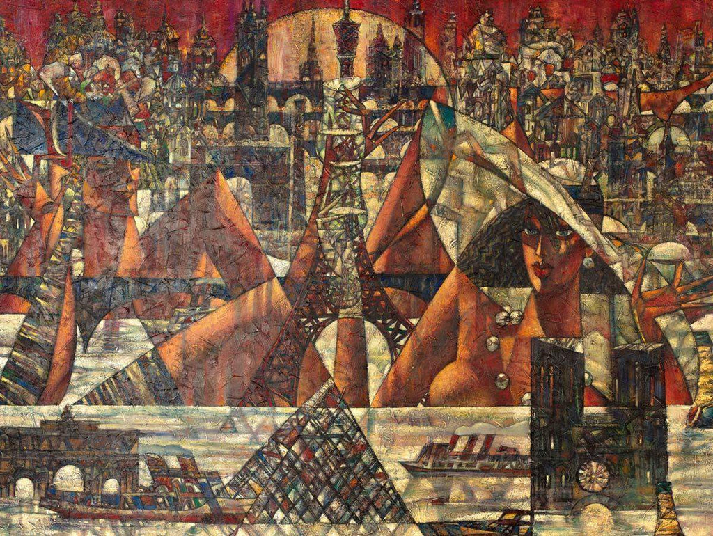 Les Ponts De Paris - Original - SOLD by artist Andrei Protsouk - Wyecliffe Galleries