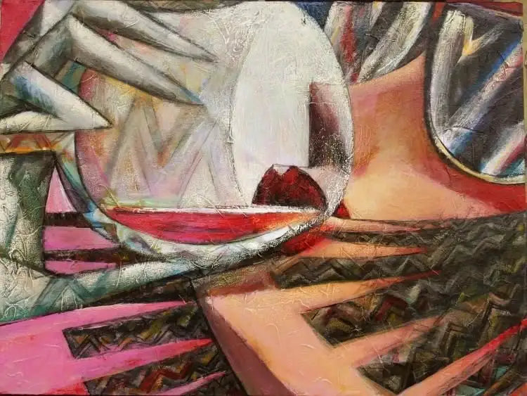 Light Rose Wine - SOLD by artist Andrei Protsouk - Wyecliffe Galleries