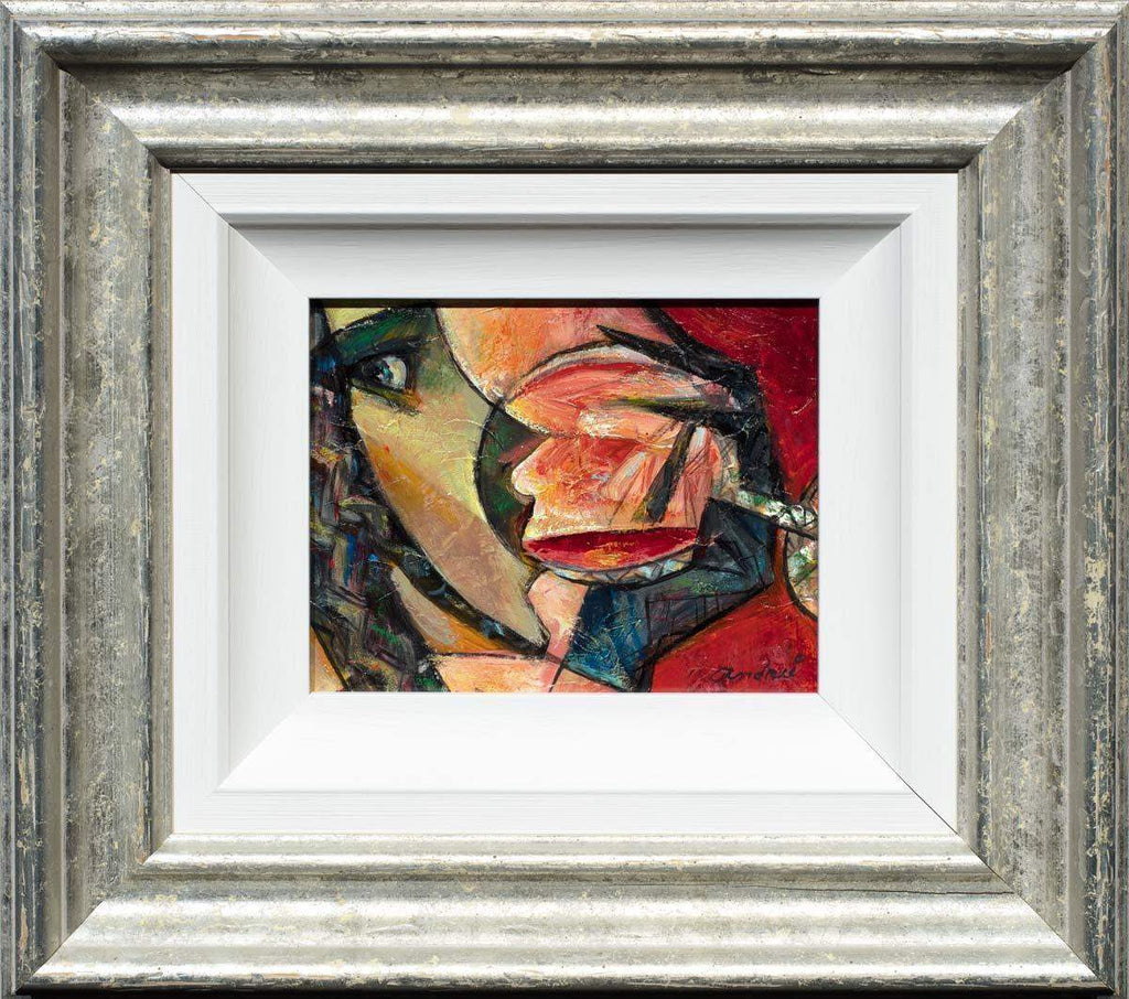 Red Wine Lover - Original - SOLD by artist Andrei Protsouk - Wyecliffe Galleries