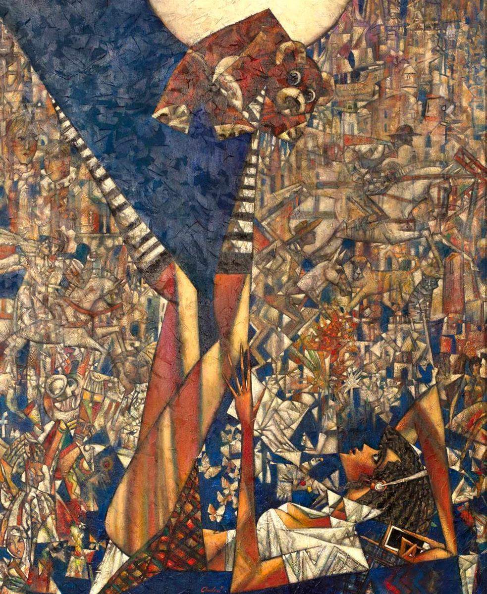 Teddy Bear - Original - SOLD by artist Andrei Protsouk - Wyecliffe Galleries