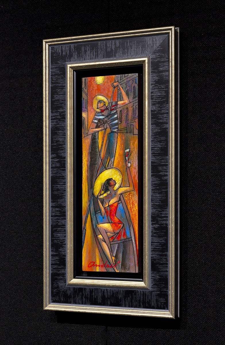 Venice Taxi - Original - SOLD by artist Andrei Protsouk - Wyecliffe Galleries
