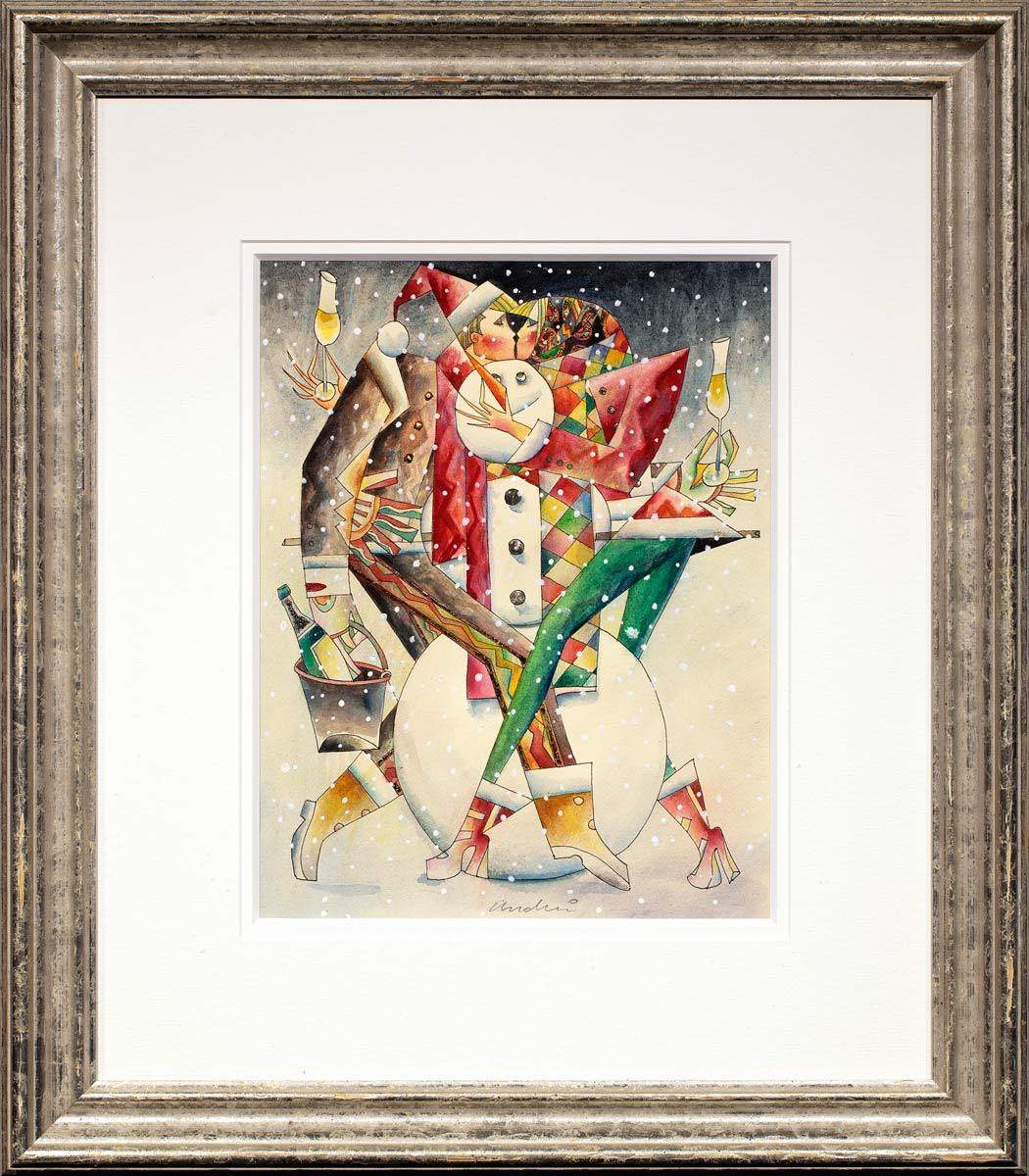 Winter Games - Original - SOLD by artist Andrei Protsouk - Wyecliffe Galleries