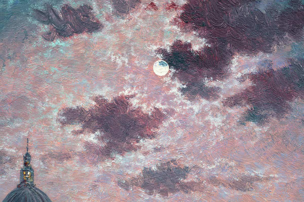 As the Thames Sparkles - Original - SOLD by artist Andrew Grant Kurtis - Wyecliffe Galleries