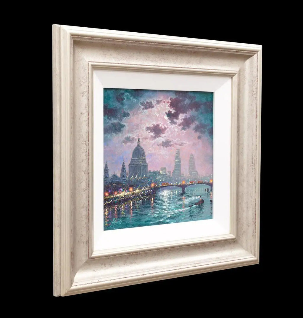 As the Thames Sparkles - Original - SOLD by artist Andrew Grant Kurtis - Wyecliffe Galleries