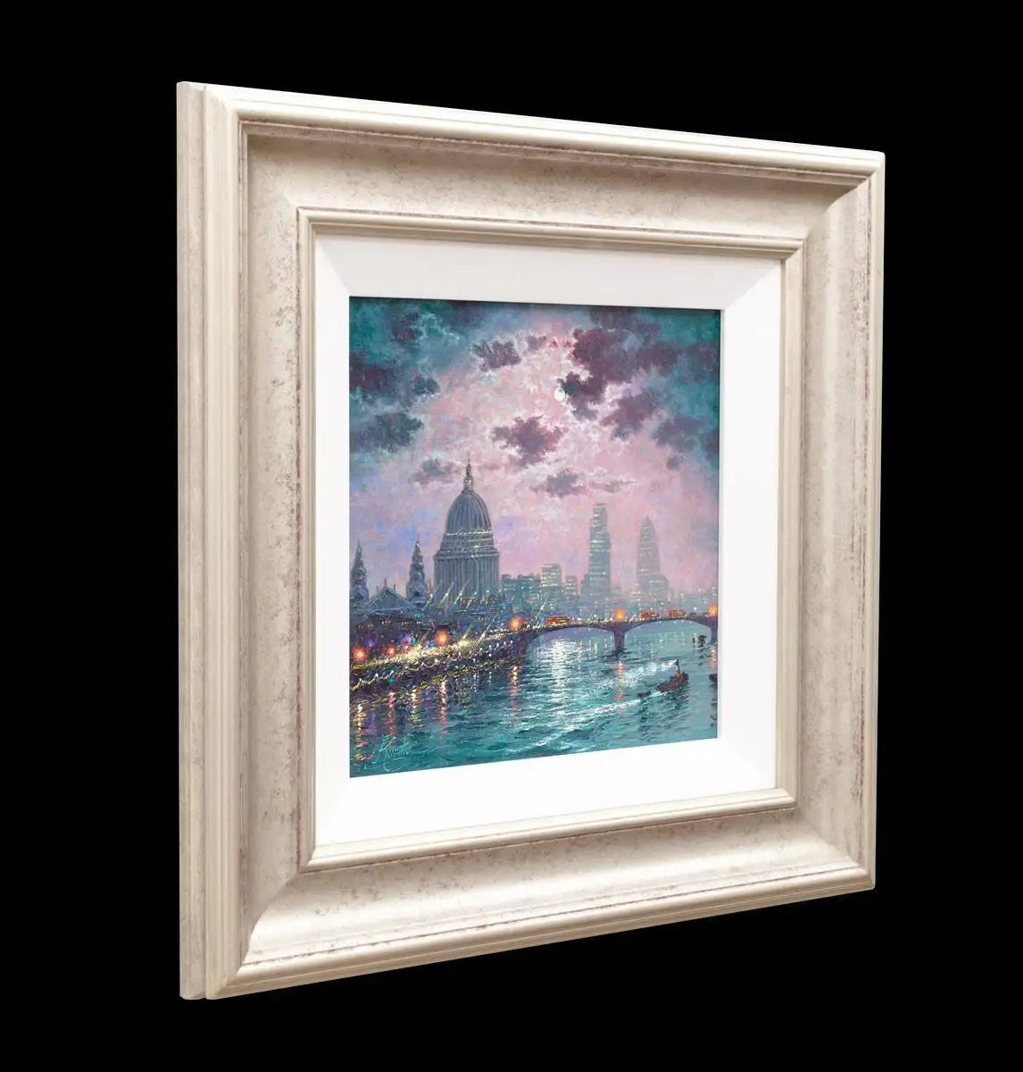 As the Thames Sparkles - Original - SOLD by artist Andrew Grant Kurtis - Wyecliffe Galleries