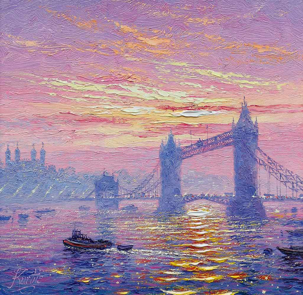 Crack Of Dawn - Original - SOLD by artist Andrew Grant Kurtis - Wyecliffe Galleries