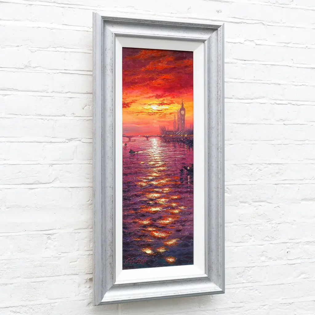 Evening Sparkle Westminster - Original - SOLD by artist Andrew Grant Kurtis - Wyecliffe Galleries