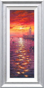 Evening Sparkle Westminster - Original - SOLD by artist Andrew Grant Kurtis - Wyecliffe Galleries