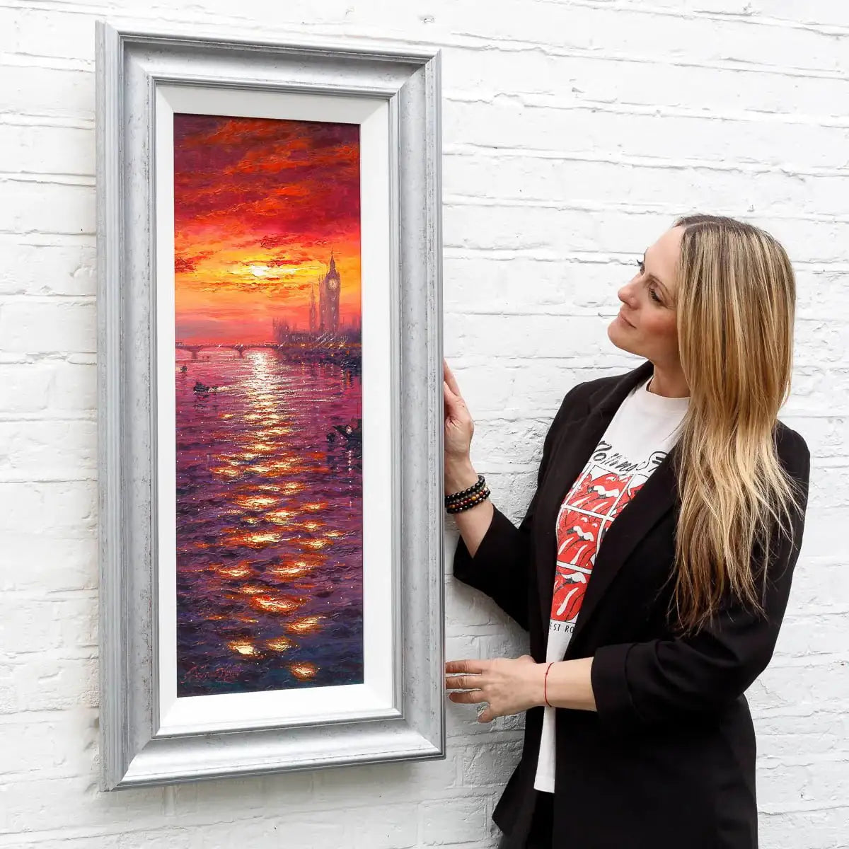 Evening Sparkle Westminster - Original - SOLD by artist Andrew Grant Kurtis - Wyecliffe Galleries