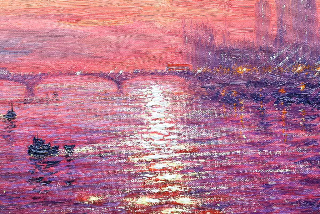 Evening Sparkle Westminster - Original - SOLD by artist Andrew Grant Kurtis - Wyecliffe Galleries