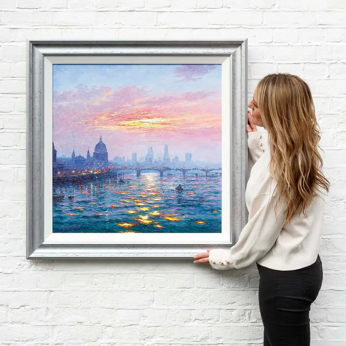 Iridescent Skyline - Original - SOLD by artist Andrew Grant Kurtis - Wyecliffe Galleries