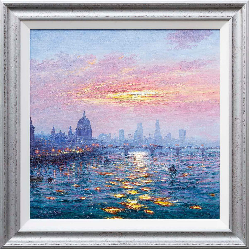 Iridescent Skyline - Original - SOLD by artist Andrew Grant Kurtis - Wyecliffe Galleries