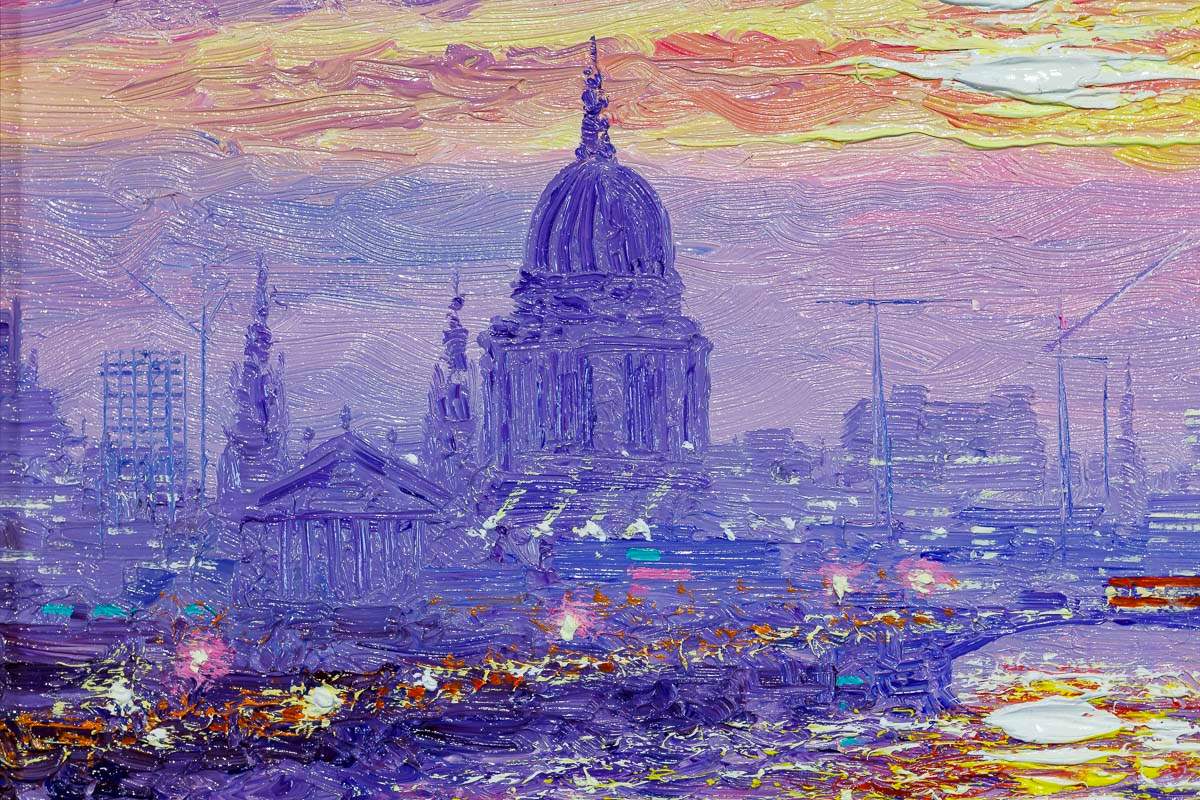 Lavender Haze - Original - SOLD by artist Andrew Grant Kurtis - Wyecliffe Galleries