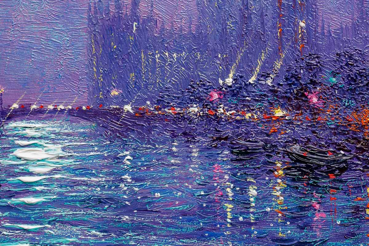 Midnight Sky - Original - SOLD by artist Andrew Grant Kurtis - Wyecliffe Galleries