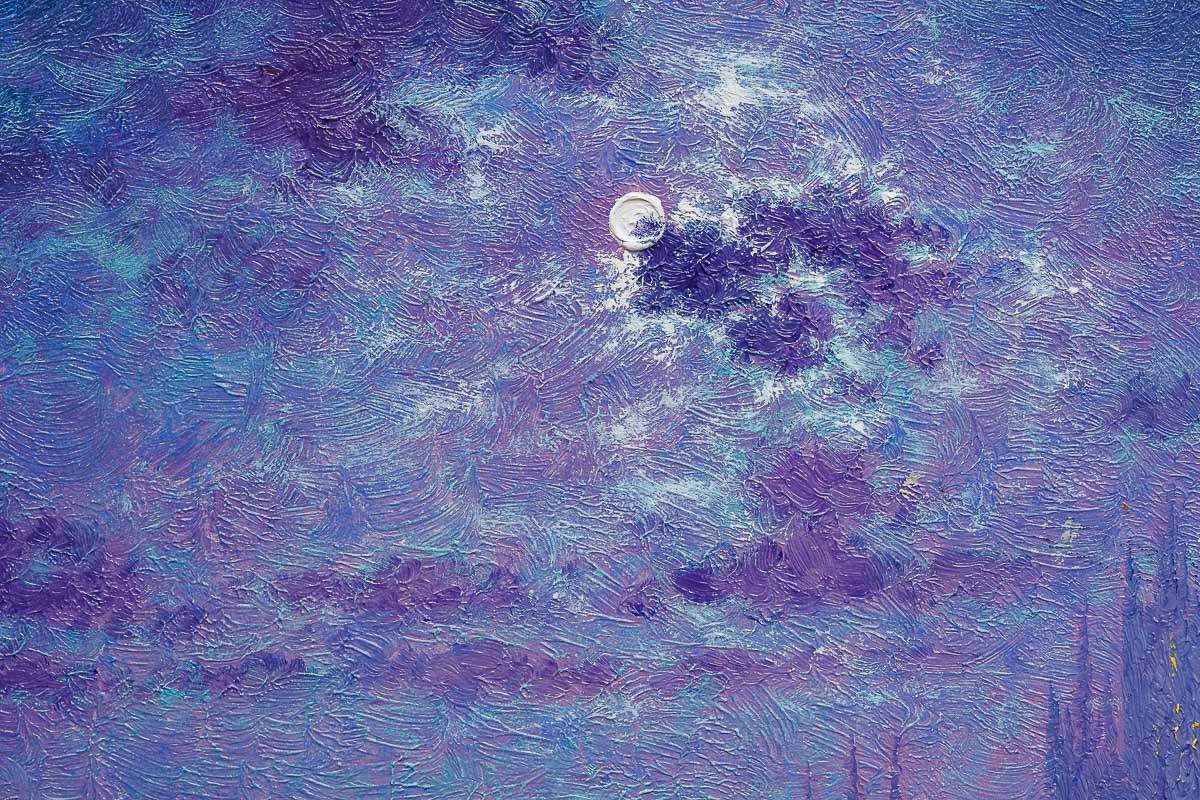 Midnight Sky - Original - SOLD by artist Andrew Grant Kurtis - Wyecliffe Galleries