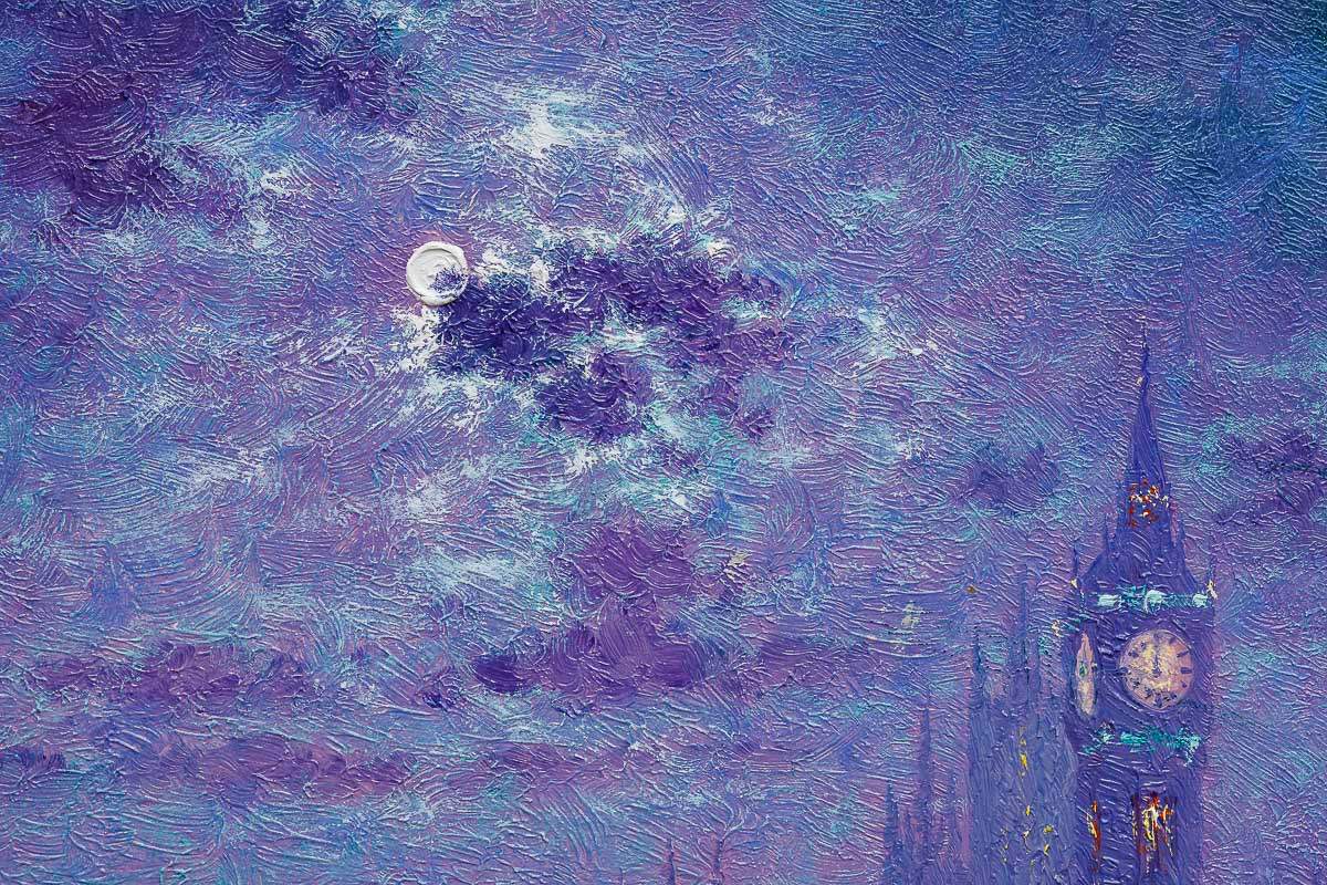 Midnight Sky - Original - SOLD by artist Andrew Grant Kurtis - Wyecliffe Galleries