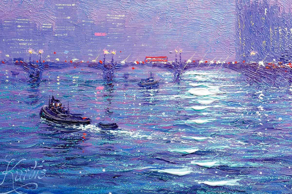 Midnight Sky - Original - SOLD by artist Andrew Grant Kurtis - Wyecliffe Galleries