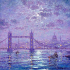 Moon River - Original - SOLD by artist Andrew Grant Kurtis - Wyecliffe Galleries