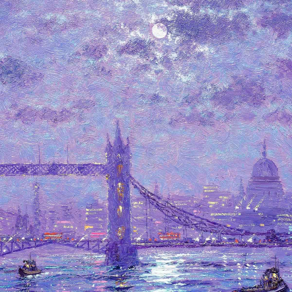 Moon River - Original - SOLD by artist Andrew Grant Kurtis - Wyecliffe Galleries