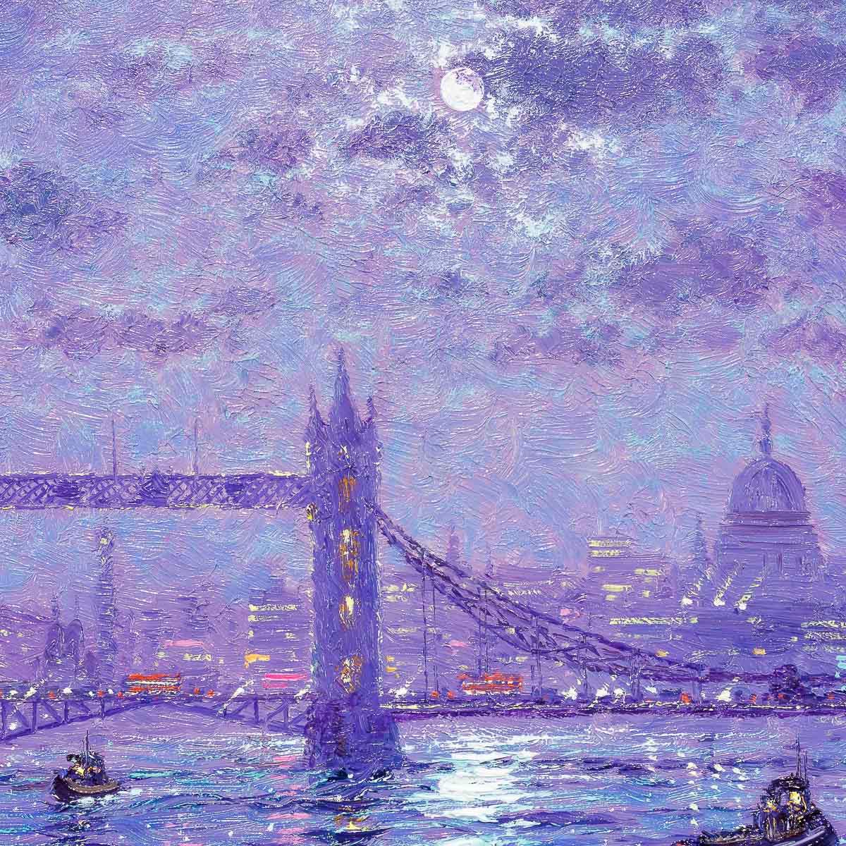 Moon River - Original - SOLD by artist Andrew Grant Kurtis - Wyecliffe Galleries