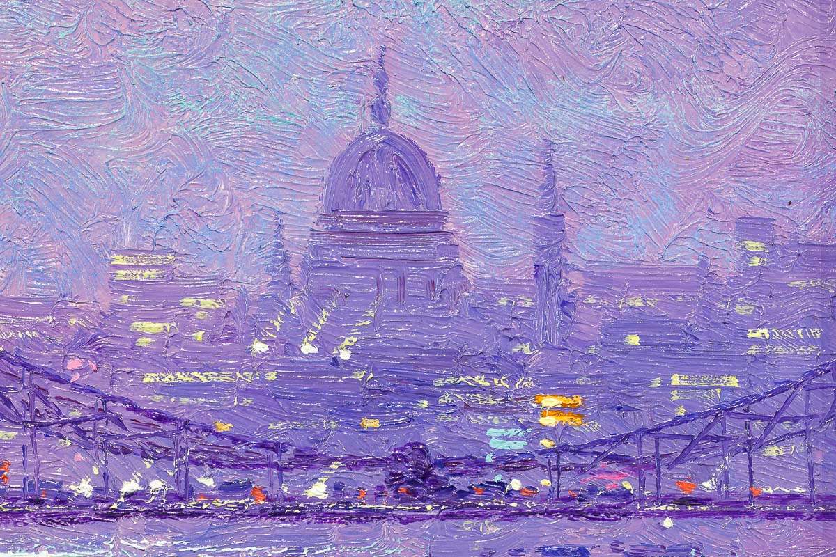 Moon River - Original - SOLD by artist Andrew Grant Kurtis - Wyecliffe Galleries