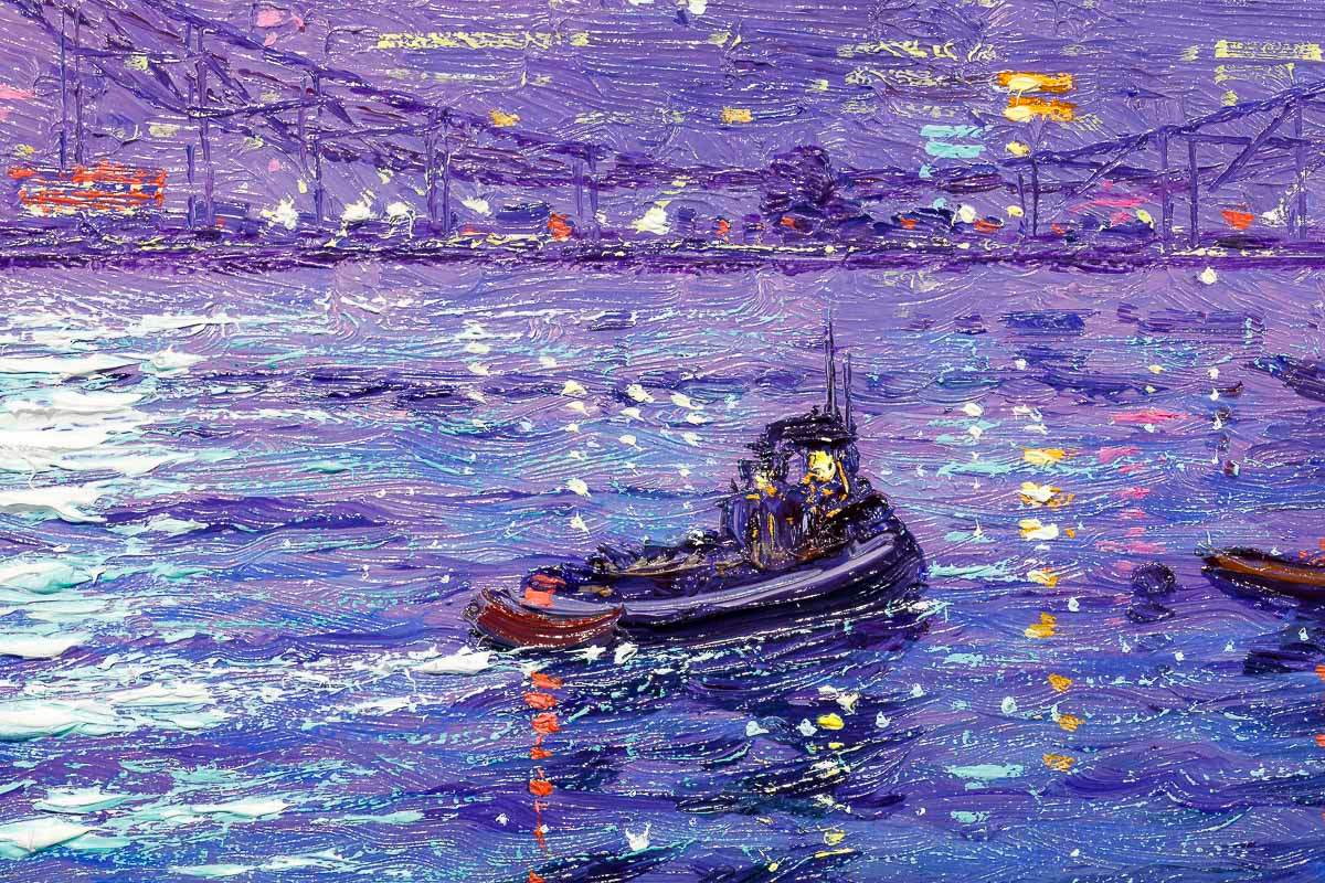 Moon River - Original - SOLD by artist Andrew Grant Kurtis - Wyecliffe Galleries