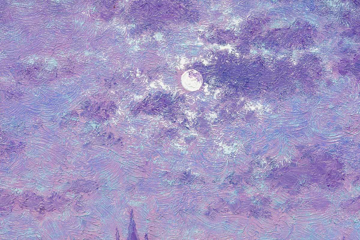 Moon River - Original - SOLD by artist Andrew Grant Kurtis - Wyecliffe Galleries