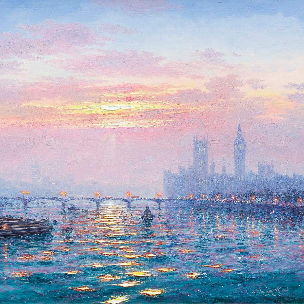 Rays Of Light - Original - SOLD by artist Andrew Grant Kurtis - Wyecliffe Galleries