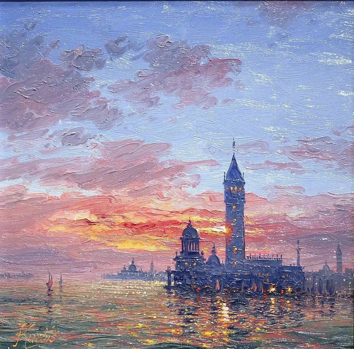 Reflections of Venice - SOLD by artist Andrew Grant Kurtis - Wyecliffe Galleries