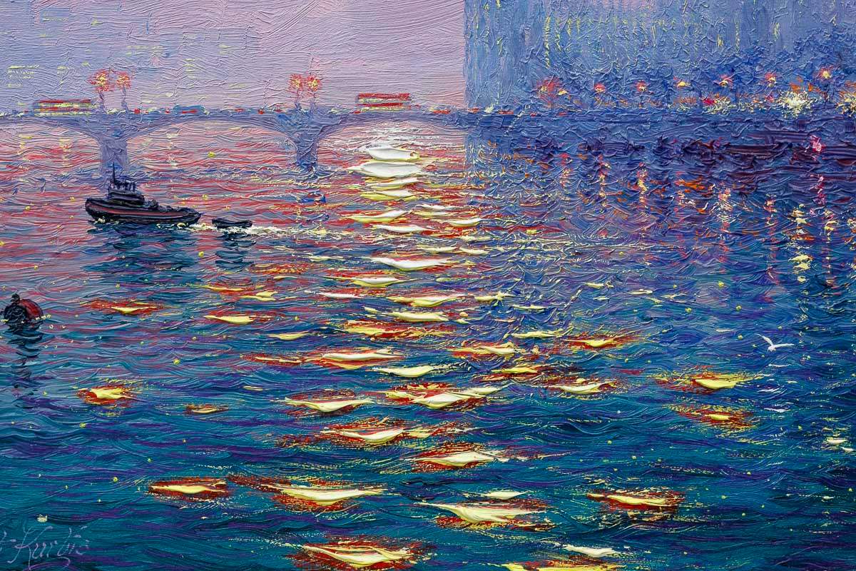 Summer Nights - Original - SOLD by artist Andrew Grant Kurtis - Wyecliffe Galleries