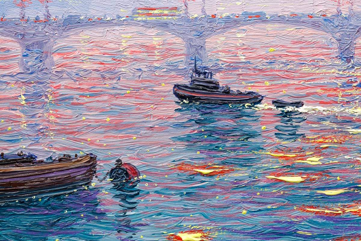 Summer Nights - Original - SOLD by artist Andrew Grant Kurtis - Wyecliffe Galleries