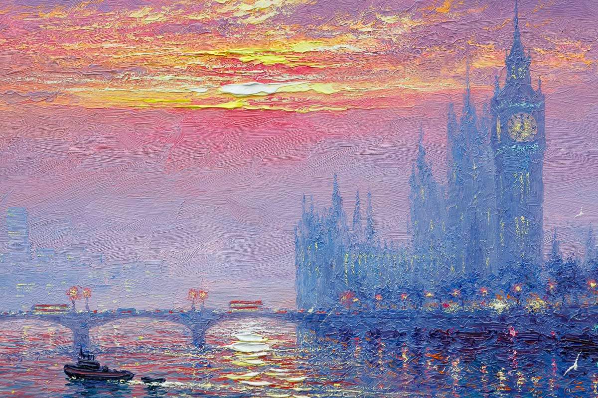 Summer Nights - Original - SOLD by artist Andrew Grant Kurtis - Wyecliffe Galleries