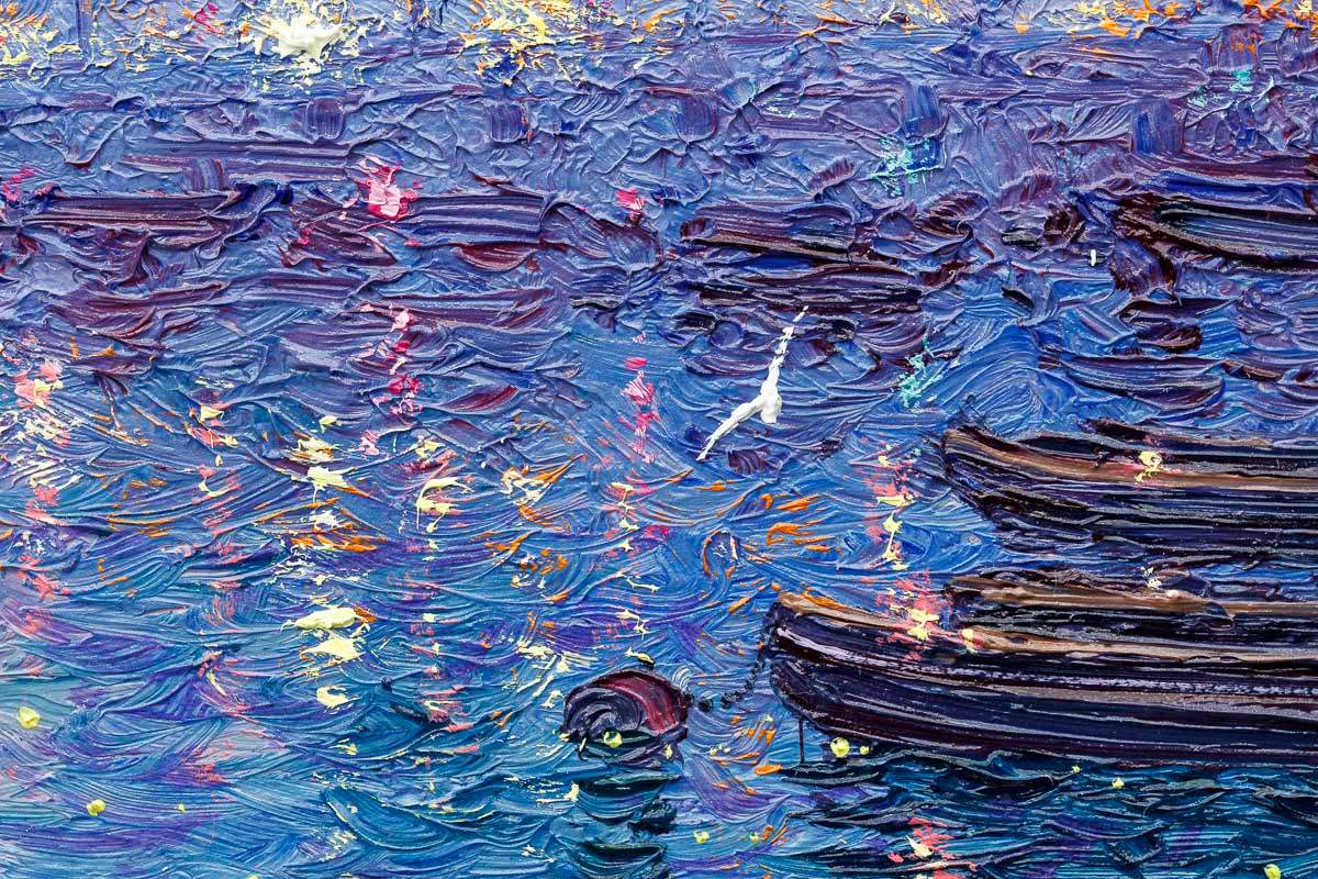 Summer Nights - Original - SOLD by artist Andrew Grant Kurtis - Wyecliffe Galleries