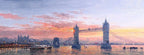 Sunshine Sparkle Across Tower Bridge - SOLD by artist Andrew Grant Kurtis - Wyecliffe Galleries