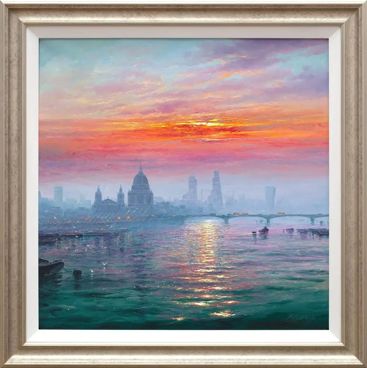 Sunshine Sparkle, Morning Haze - Original - SOLD by artist Andrew Grant Kurtis - Wyecliffe Galleries