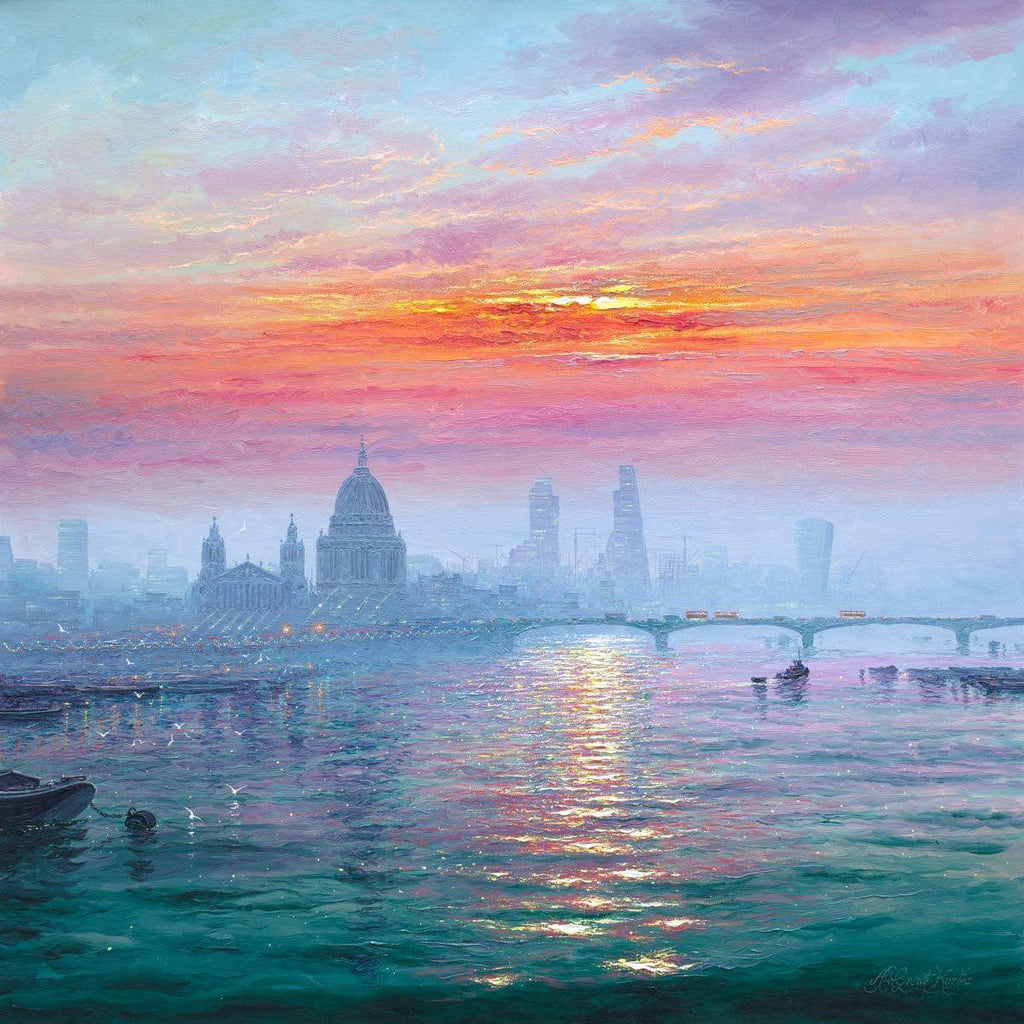 Sunshine Sparkle, Morning Haze - Original - SOLD by artist Andrew Grant Kurtis - Wyecliffe Galleries