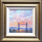 Sunshine Sparkle, Tower Bridge - SOLD by artist Andrew Grant Kurtis - Wyecliffe Galleries
