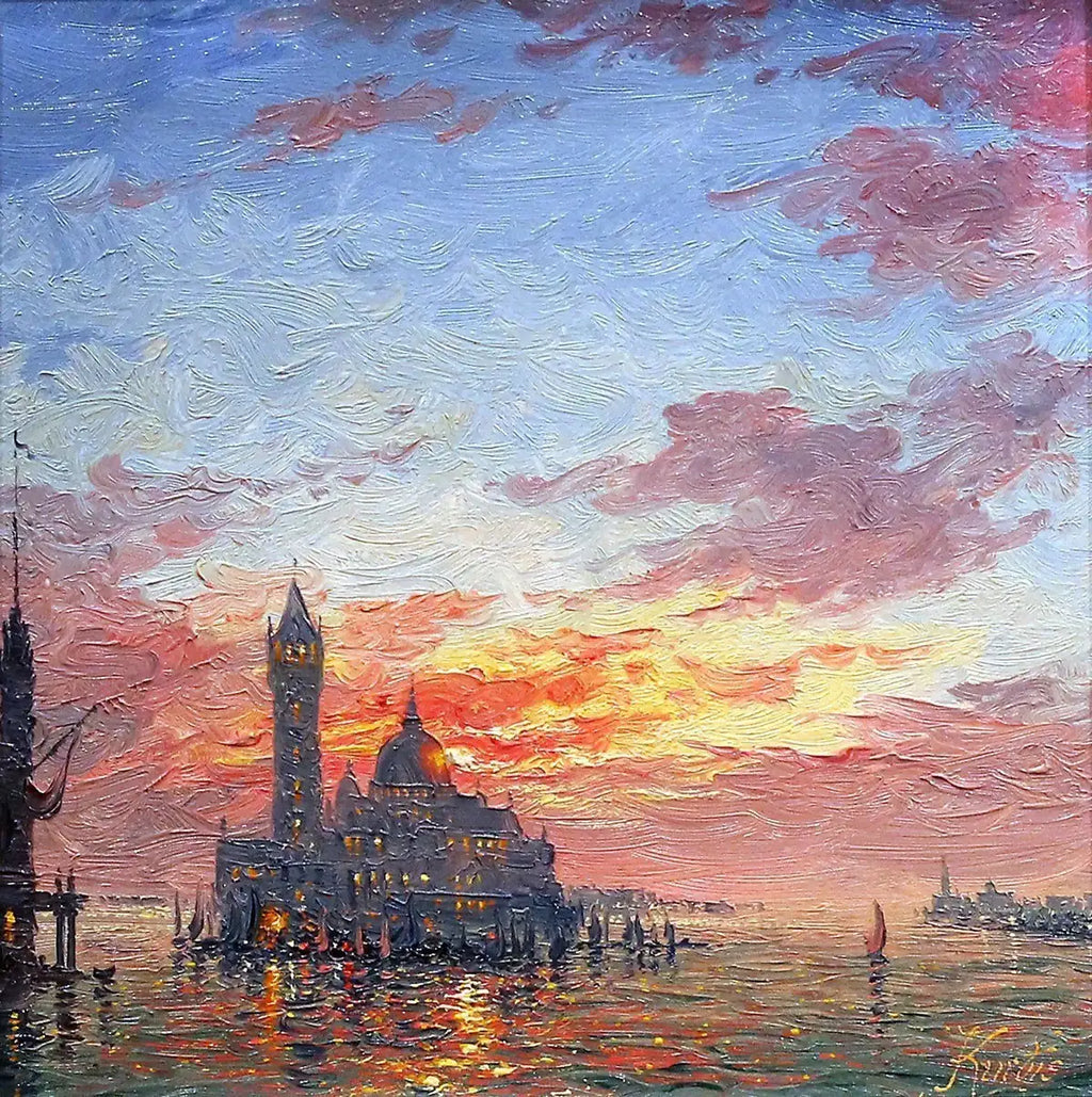Sunshine Sparkle, Venice - SOLD by artist Andrew Grant Kurtis - Wyecliffe Galleries