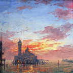 Sunshine Sparkle, Venice - SOLD by artist Andrew Grant Kurtis - Wyecliffe Galleries