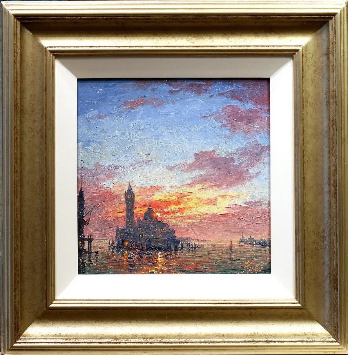 Sunshine Sparkle, Venice - SOLD by artist Andrew Grant Kurtis - Wyecliffe Galleries