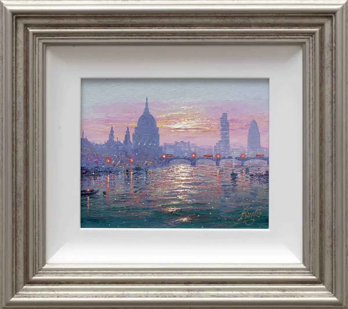 Thames Haze - Original - SOLD by artist Andrew Grant Kurtis - Wyecliffe Galleries