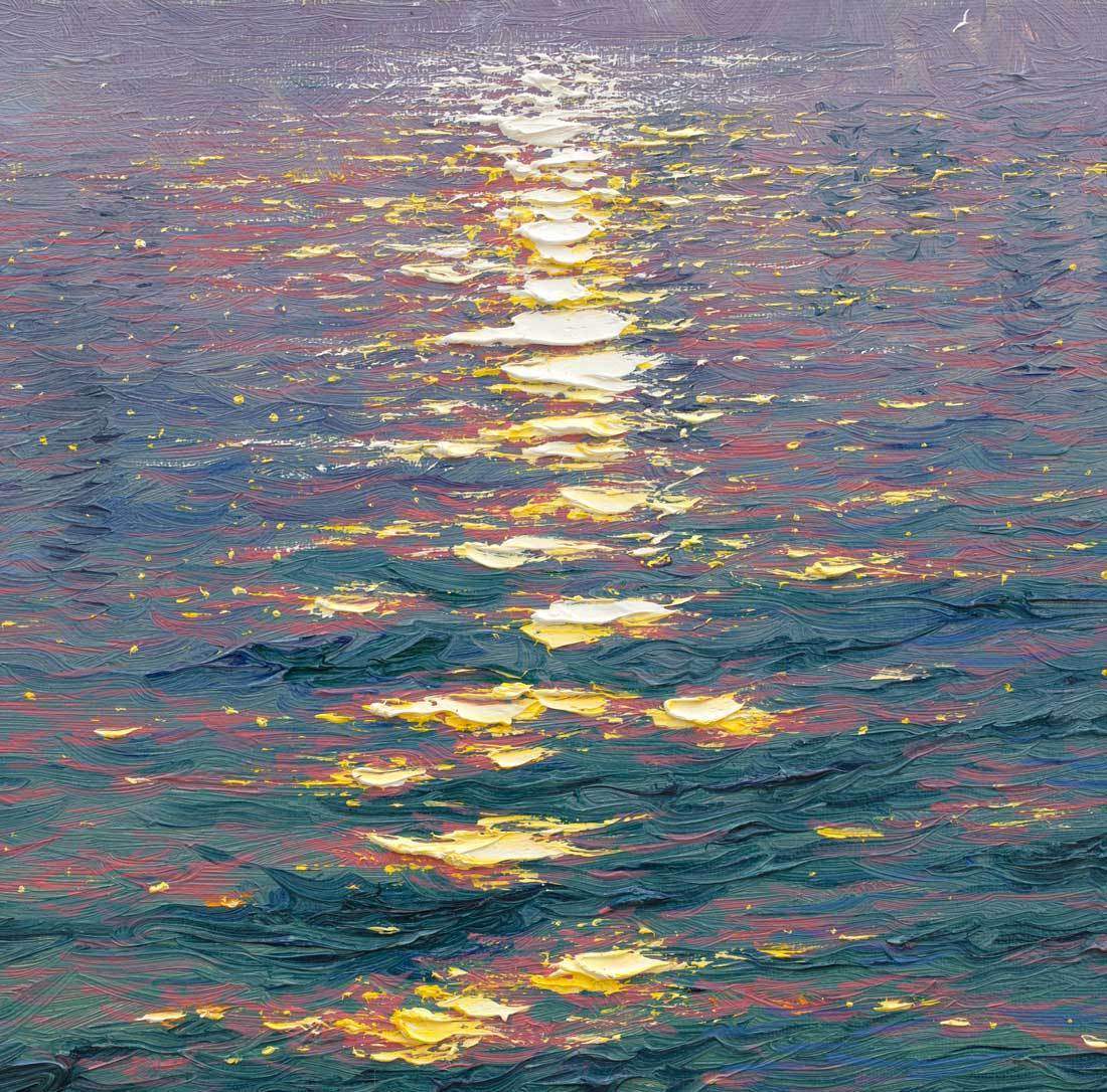 The Sunshine Sparkles through the Morning Haze - Original - SOLD by artist Andrew Grant Kurtis - Wyecliffe Galleries